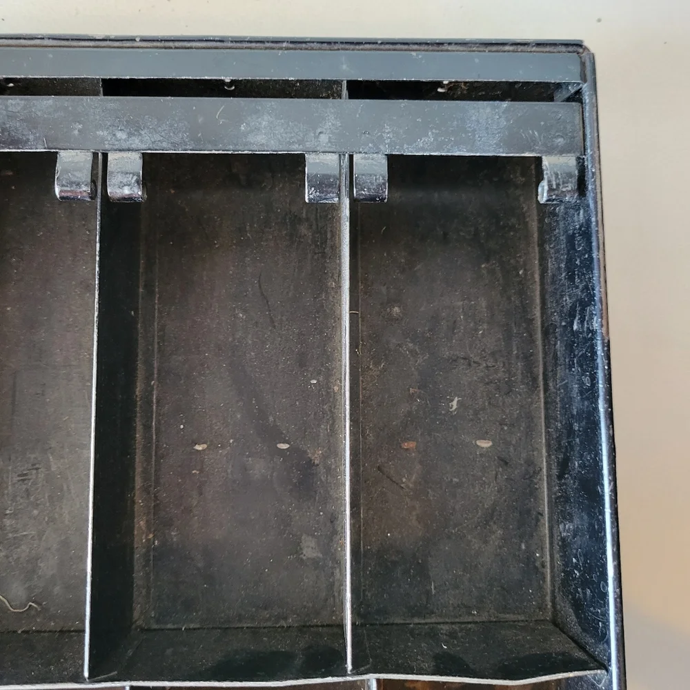 Vintage Metal Cash Register Drawer Tray ~ MCM ~ Industrial ~ Retro ~ Steampunk